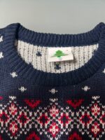 Reindeer Funny Ugly Christmas Sweater Navy