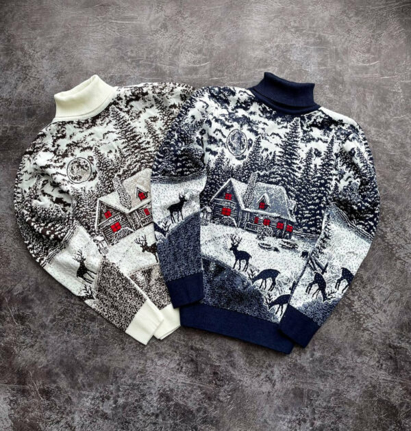 Christmas Sweater For Men Deer Winter Sweater Warm Mens Jumper Mens Pullover Gift For His For Husband For Brother