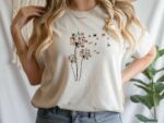 Cats Flower Fly Dandelion Shirt Cute Cat Lover T-Shirt - Cat Lover Gift, Funny Cat Shirt, Summer Shirt, Cool Cat, Cat Shirts