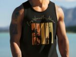 Surfer Tank Every Wave Is A New Adventure Black And Red