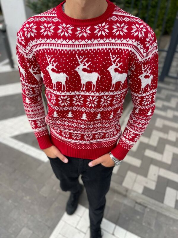 Christmas Sweater For Men, Holiday Sweatshirt, Warm Mens Pullover, Anniversary Gift For Him