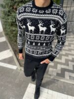 Christmas Sweater For Men, Holiday Sweatshirt, Warm Mens Pullover, Anniversary Gift For Him