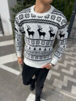 Christmas Sweater For Men, Holiday Sweatshirt, Warm Mens Pullover, Anniversary Gift For Him