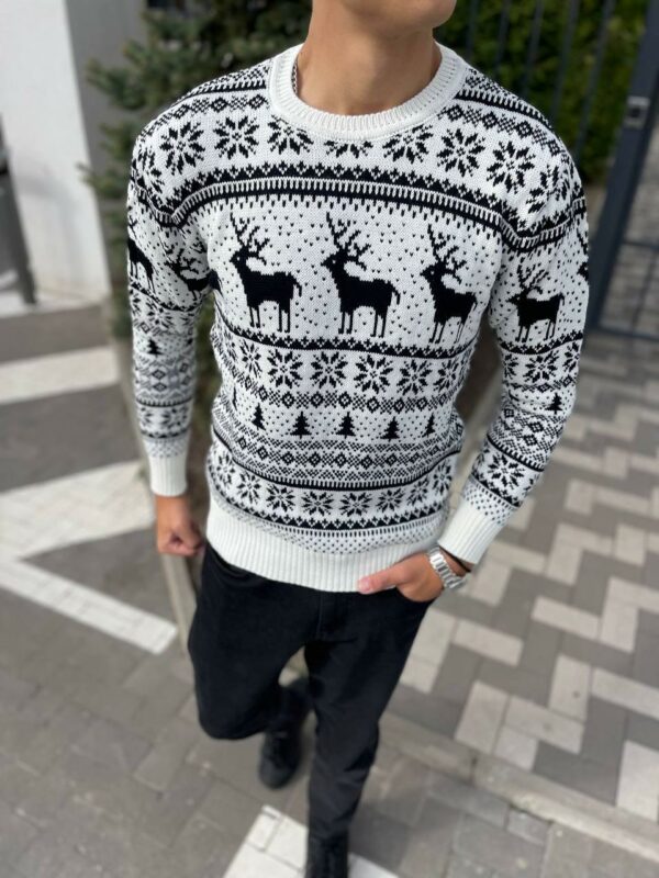 Christmas Sweater For Men, Holiday Sweatshirt, Warm Mens Pullover, Anniversary Gift For Him