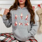 Santa Namaste Hoodie, Funny Santa Yoga Sweatshirt, Yoga Lover Christmas Gift, Christmas Santa Hoodie, Gift For Yogi Sweater, Cute Hoodie